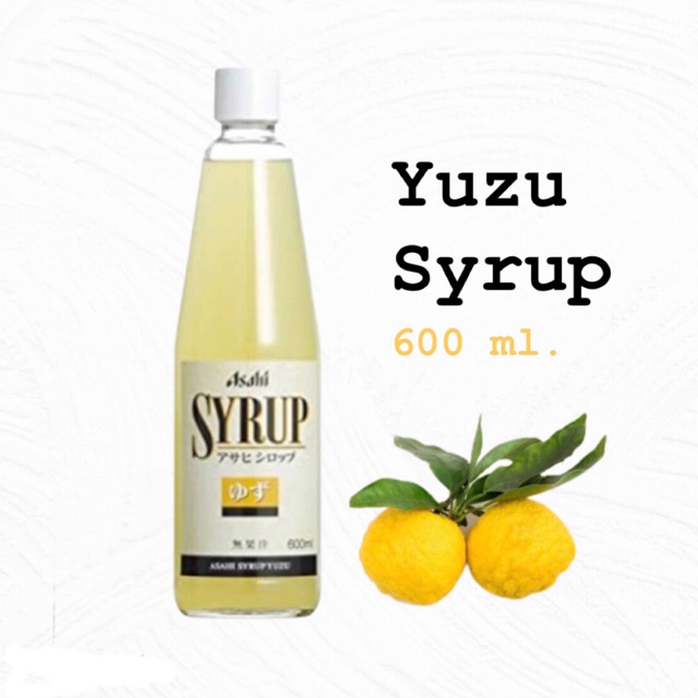 Yuzu syrup Asahi ไซรัป ส้มยูสุ น้ำเชื่อมรสส้มยูซุ แบรนด์อาซาฮี จาก ...