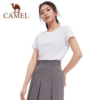 Camel เสื้อยืดกีฬา แขนสั้น แห้งเร็ว สําหรับผู้หญิง