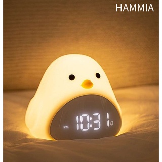 HAMMIA 🐣🐣 นาฬิกาปลุก Led รูปการ์ตูนนกน่ารัก ชาร์จ Usb สําหรับห้องนอน LED Alarm Clock Night Light