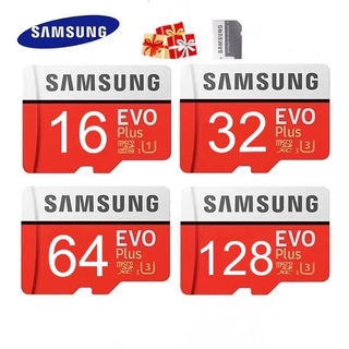 ภาพหน้าปกสินค้าอะแดปเตอร์เมมโมรี่การ์ด Samsung Evo Plus 16GB/32GB/64GB/128GB Micro Sdxc Class 10 Micro Sd card（ของแท้） ที่เกี่ยวข้อง