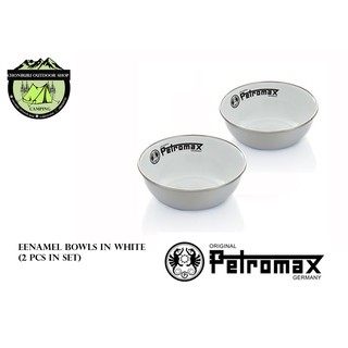 Petromax Enamel Bowls in white (2 Pcs in Set) ชาม#สีขาว