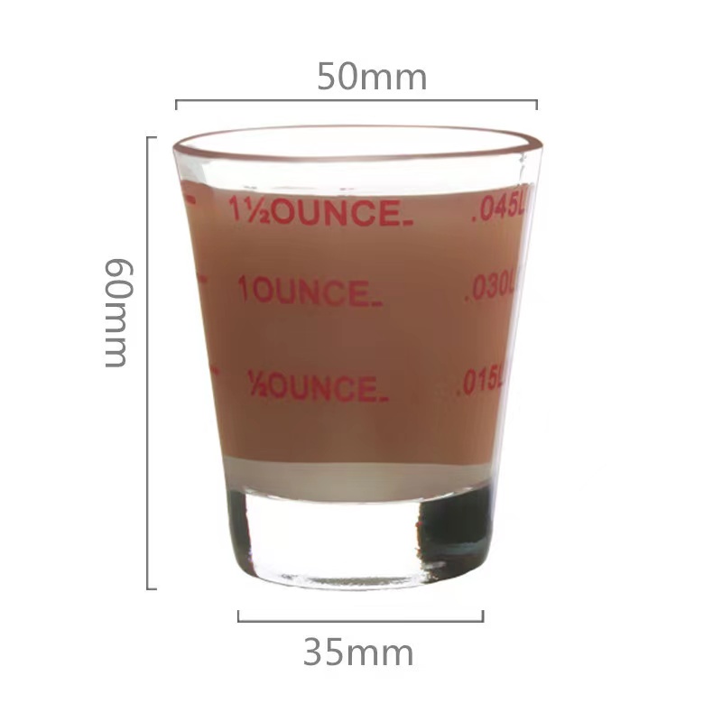 แก้วเป็ก-มีสเกลวัดชัดเจน-ใช้ตวง-นม-กาแฟ-เอสเปรสโซ่-1-5oz-ถ้วย