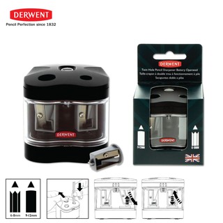 DERWENT กบเหลาแบตเตอรี่ 2 หัว (BATTERY OPERATED SHARPENER)