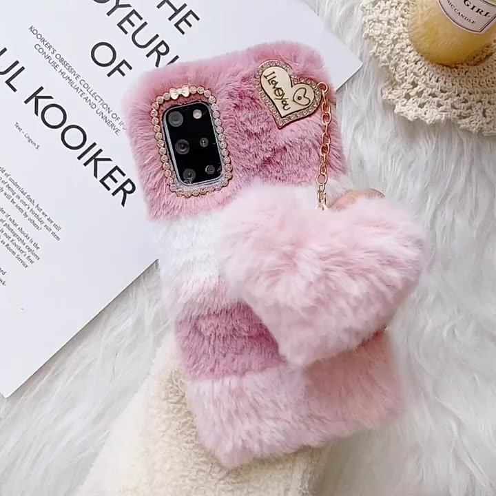 เคสโทรศัพท์มือถือ-ผ้ากํามะหยี่ขนนิ่ม-ลายหัวใจ-สําหรับ-oppo-a17-a17k-a16k-a16e-a16-a16s-a15-a15s-a54-a74-a96-a76-a92-a52-a9-2020-a5-2020-reno-6-4-5