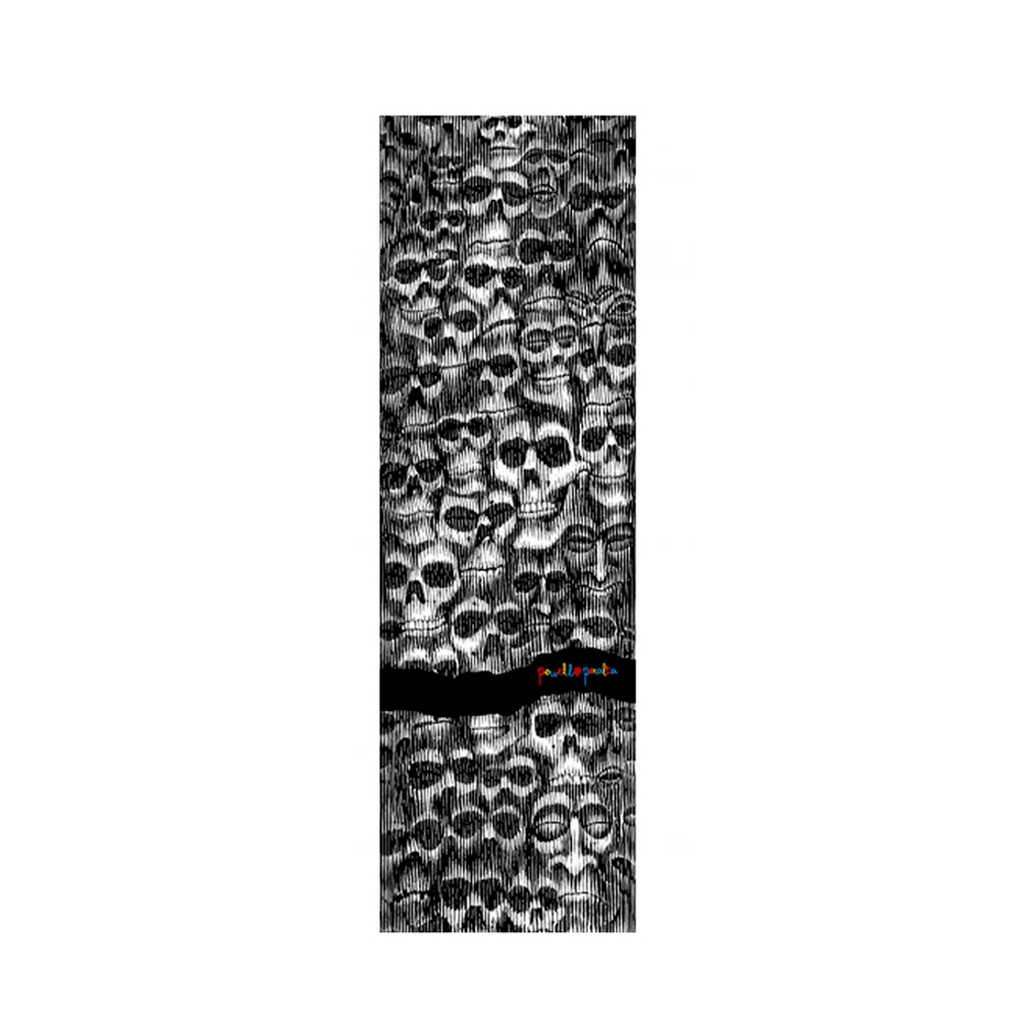 thumbnail interactive-video image 1 of Powell Peralta Andy Anderson Skull Skateboard Griptape - 9x33 Inch Green Grip Sheet 1 of 4
