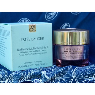 แท้ฉลากไทยลอตปี2022 Estee Lauder Resilience Multi Effect Night Tri-Peptide Face And Neck Creme 50ml