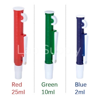 สินค้า pipette pump 2ml, 10ml, 25ml ที่ปั๊มปิเปต (pi-pump)