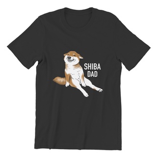 เสื้อยืดผ้าฝ้ายเสื้อยืด พิมพ์ลาย Shiba Inu Shiba Dad Shiba แฟชั่นฤดูร้อน สําหรับผู้ชายL XL  XXL 3XL