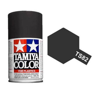 Tamiya Spray Color สีสเปร์ยทามิย่า TS-82 BLACK RUBBER 100ML