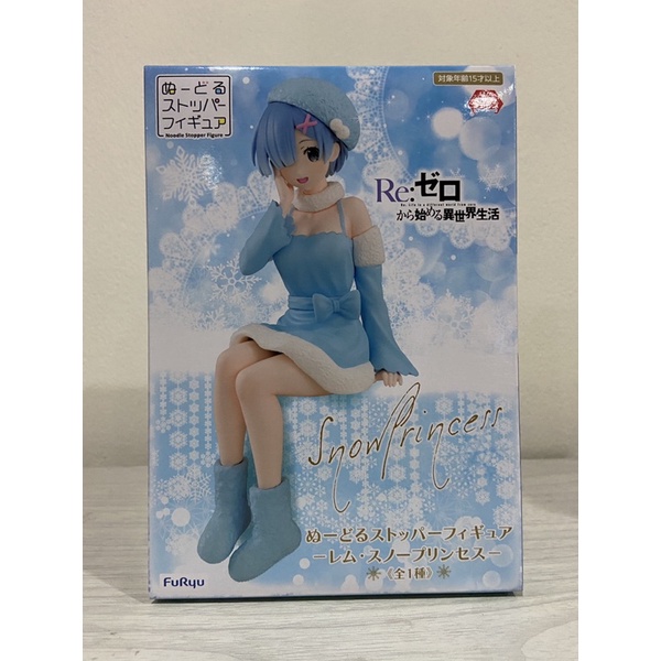 lot-jp-furyu-re-zero-rem-snow-princess-เรม-รีซีโร่-noodle-stopper-figure