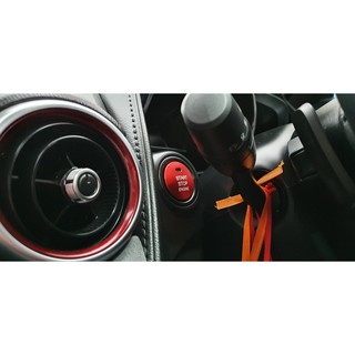 ปุ่มสตาร์ท Mazda 2 SkyActiv / Mazda 3 SkyActiv / CX-3 SkyActiv สีแดง ( ครอบปุ่ม Push Start ตรงรุ่น Mazda2 Mazda3 CX3 )