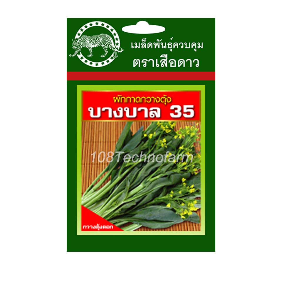 เมล็ดพันธุ์ผัก-กวางตุ้งดอก-บางบาล35-ตราเสือดาว