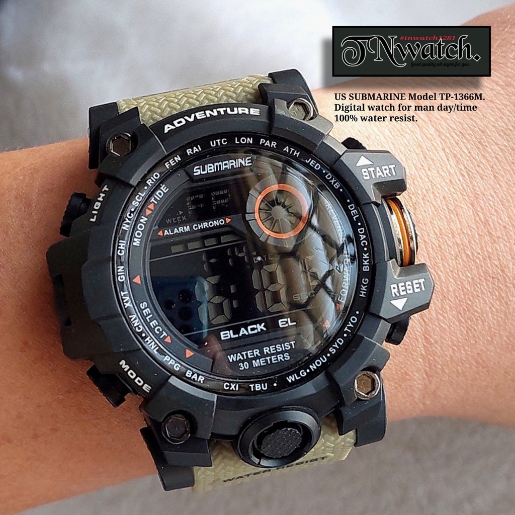 นาฬิกาข้อมือเด็ก-us-submarine-รุ่น-tp-1366m-นาฬิกาผู้ชายระบบดิจิตอลแสดงวันที่กันน้ำ100-พร้อมกล่อง