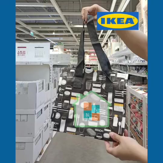 ikea-อิเกีย-กระเป๋าใส่กล่องข้าว-ถุงอิเกีย-กระเป๋าอีเกีย-กระเป๋า-ถุง-ถุงช็อปปิ้ง-ถุงใส่ของ-ถุงผ้า-กระเป๋าใส่ของ-25x16x27