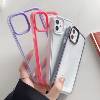 เคสโทรศัพท์มือถือ แบบใส กันกระแทก สีแคนดี้ สีมาการอง สําหรับ iPhone 11 12 Pro Max