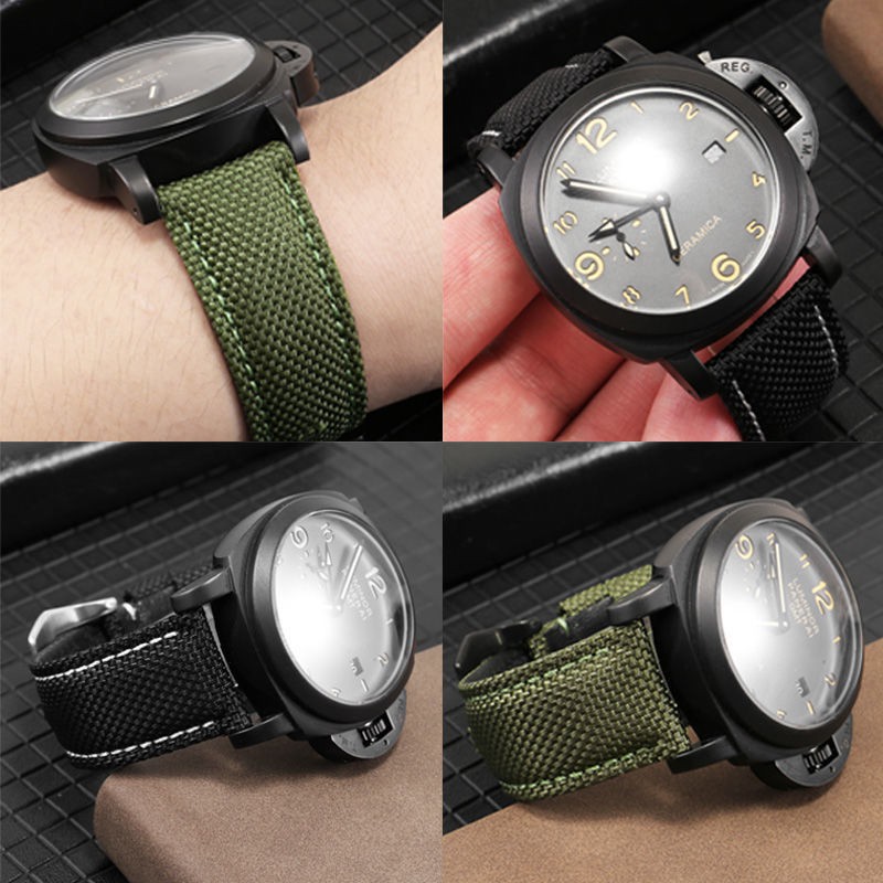 สายนาฬิกาไนลอนกันน้ำหยาบ-panerai-pam111-441-jeep-blancpain-fifty-obstacle-canvas-strap