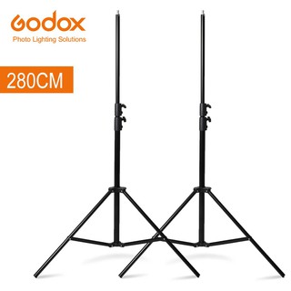 Godox 2pcs 280cm 9FT Studio Lighting Photo Light Stand for Studio Flash Light