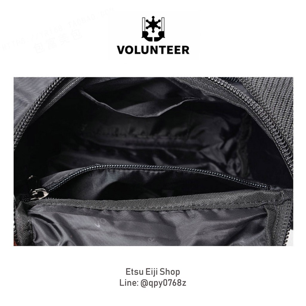 volunteer-พร้อมส่ง-กระเป๋าคาดเอว-ผ้าไนล่อนกันน้ำ-ช่องเยอะ-แข็งแรง-ทนทาน-น้ำหนักเบา