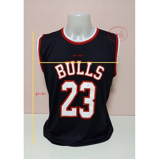 เสื้อกล้าม กีฬา BULL23 ฟรีไซส์ ทรงใหญ่ รอบอก 44 - 48 นิ้ว