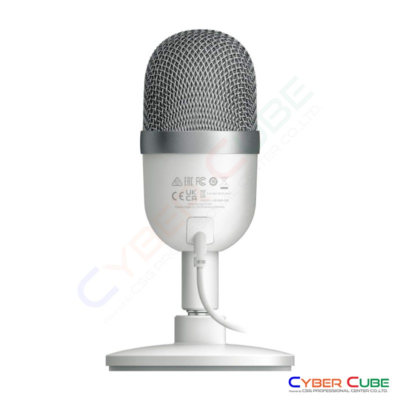 razer-seiren-mini-mercury-white-edition-ultra-compact-streaming-microphone-ไมโครโฟน-ของแท้ศูนย์-synnex