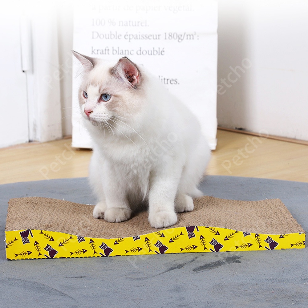 ภาพสินค้าPetcho สุ่มทรง ที่ข่วนเล็บแมว ลับเล็บแมว ทรงโซฟา ของเล่นแมว กระดาษลับเล็บ จากร้าน petcho01 บน Shopee ภาพที่ 1