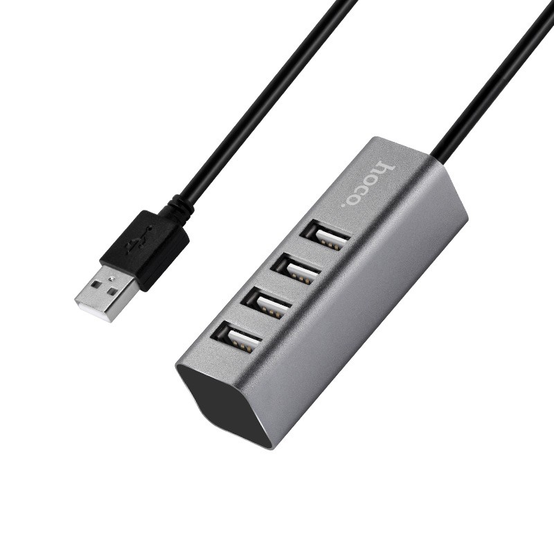 hoco-hb1-four-usb-2-0-ports-hub-charging-and-data-transfer-support-80cm-cable-circuit-protection-usb-hub