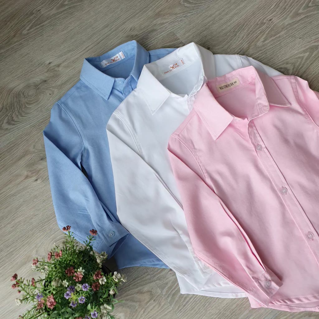 เสื้อเชิ้ตเด็ก-กางเกงเด็ก-ผ้าoxford-พร้อมส่ง