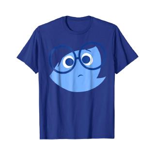 [S-5XL]เสื้อยืดลายกราฟฟิก Disney Pixar inside out Sad Face Halloween