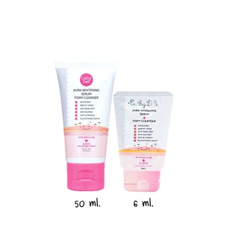 Cathy Doll Aura Whitening Serum Foam Cleanser 6ml x 1 ชิ้น คลีนซิ่งโฟม เคที่ดอลล์