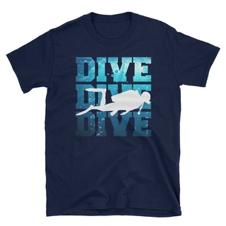 เสื้อยืดโอเวอร์ไซส์เสื้อยืด พิมพ์ลายโลโก้ Scuba Diver เหมาะกับของขวัญ สไตล์ฮิปฮอป สําหรับผู้ชายS-4XL