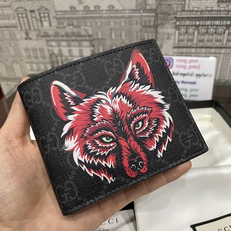 New Gucci wolf wallet men Shopee Thailand
