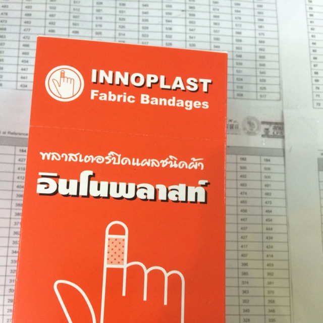 innoplast-fabric-bandage-พลาสเตอร์ปิดแผลชนิดผ้าอินโนพลาสท์100-ชิ้น