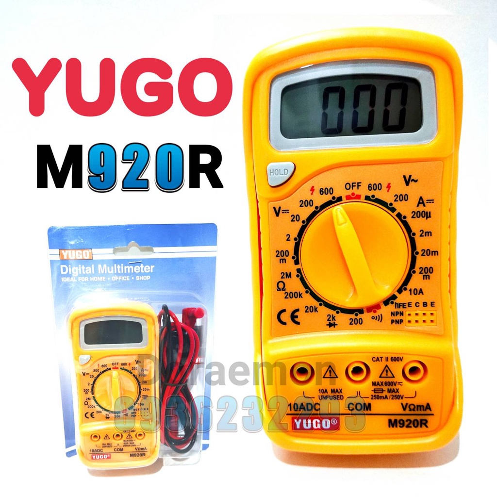 yugo-m920r-mini-digital-meter-เทสก่อนส่ง-มิเตอร์วัดไฟดิจิตอล-มัลติมิเตอร์