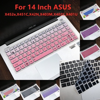 เคสซิลิโคนนิ่ม แบบบางพิเศษ สําหรับแล็ปท็อป ASUS X452e X451C X42N X403M X402C X401U 14 นิ้ว