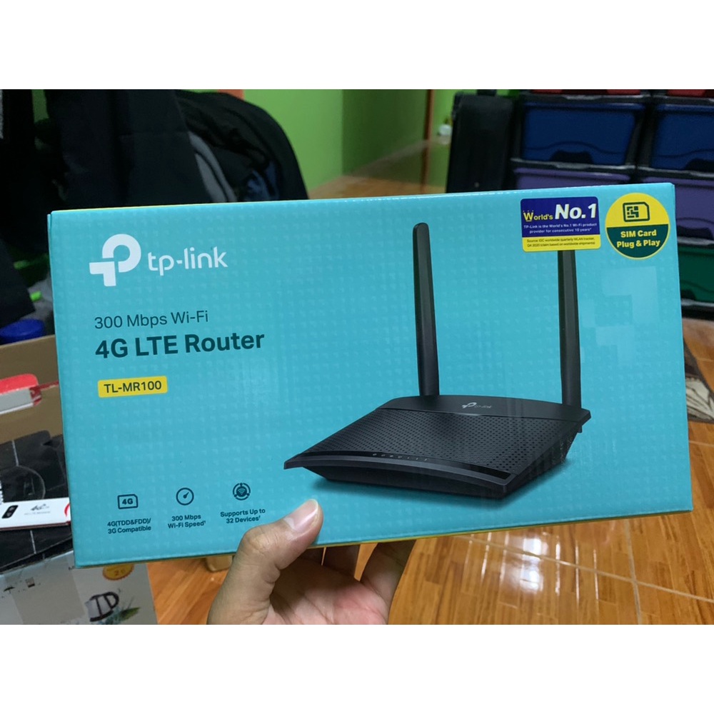 ส่งจากไทย-tp-link-tl-mr100-300-mbps-router-แบบใส่ซิม-รองรับ-4g-ทุกเครือข่าย-wireless-n-4g-lte-router-เร้าเตอร์-ใส่ซิม