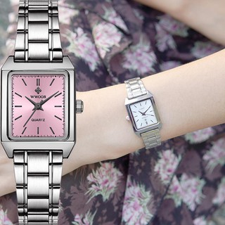 สินค้า WWOOR ของแท้ นาฬิกาข้อมือ กันน้ํา สไตล์เกาหลี หรูหรา พร้อมกล่องของขวัญ สําหรับผู้หญิง 8850