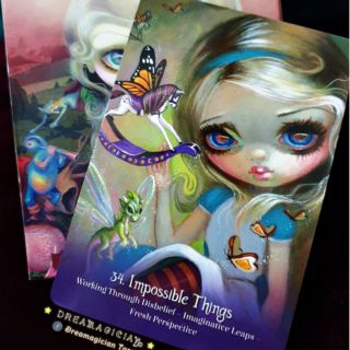 ไพ่ออราเคิลอลิซ Alice Wonderland Oracle/ ไพ่ออราเคิล/ไพ่ลดราคา/ไพ่ยิปซี/ไพ่ทาโร่ต์/Tarot/Oracle Cards