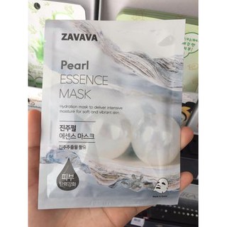 มาส์ก ZAVAVA  Essence mask 23g ของแท้100% ส่งเร็ว มี2สูตร ไข่มุกกับคอลลาเจน