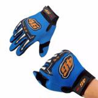 PRO-BIKER ถุงมือมอเตอร์ไซด์,จักรยาน 46 ฟรีไซด์ ทัชหน้าจอได้ (สีน้ำเงิน)