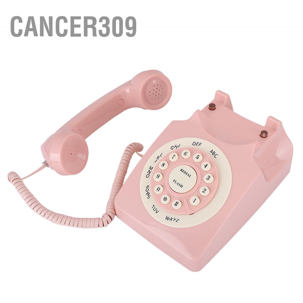 cancer309-vintage-telephone-high-definition-call-quality-wired-for-home-office-pink