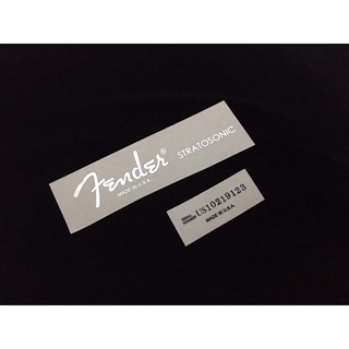 โลโก้หัวกีต้าร์ Fender Stratosonic Deluxe [Silver Metallic]