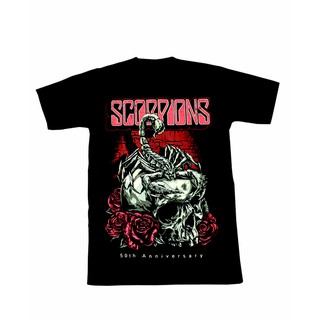 เสื้อยืด t-shirt ลาย scorpion Skull&amp;rose
