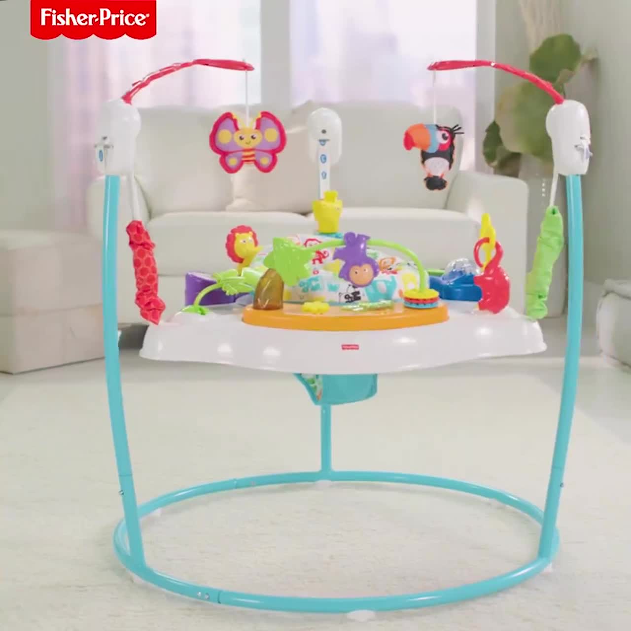 ของแท้-จั๊มเปอร์เด็ก-กระโดด-รุ่นใหม่-fisher-price-animal-activity-jumperoo-ลิขสิทธิ์แท้จากอเมริกา-ราคา-4-900-บาท