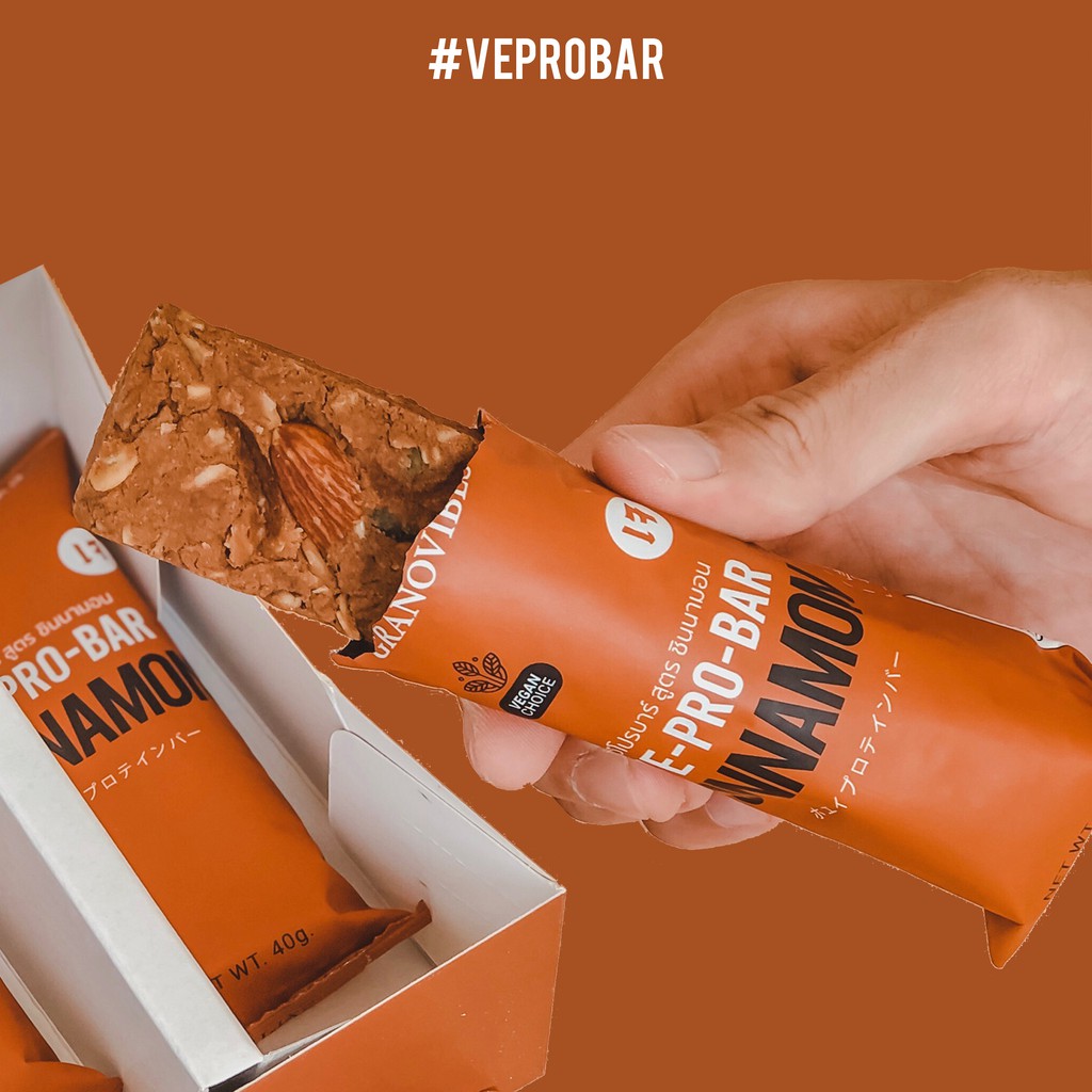 เจ-ve-pro-bar-โปรตีนบาร์จากถั่วเหลือง-รสชินนามอน-cinnamon-1-กล่อง-บรรจุ-6-บาร์