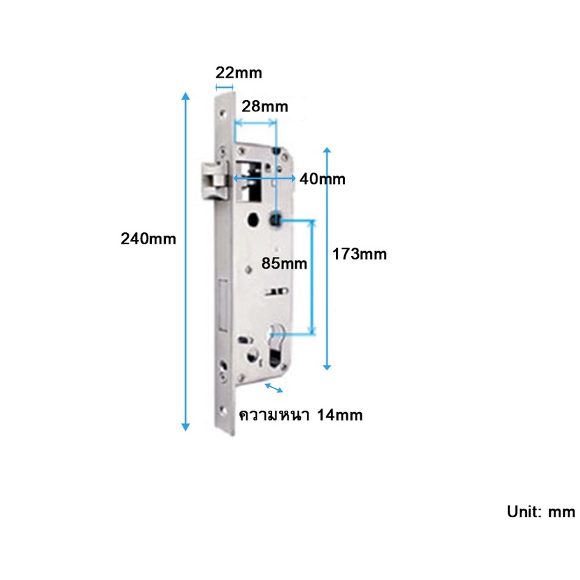 (กันน้ำ 100%) HiLock Digital Door Lock : 9 ระบบ รุ่น HL-433S (พร้อม ...