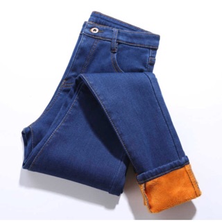 ภาพขนาดย่อของภาพหน้าปกสินค้าการันตีส่งเร็ว Extra Warm Skinny Jeans -กางเกงยีนส์ยืดบุขนกันหนาว3สี 10 ถึง ติดลบ จากร้าน sweetlilas บน Shopee
