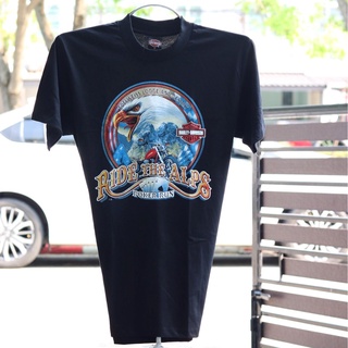 HH เสื้อยืดharley davidsonผ้านุ่มคอฟิตไม่มีข้างcotton100%ไซส์SMLมีมากกว่า40แบบ คอกลม