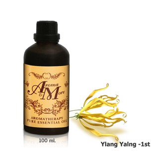 Aroma&amp;More Ylang Ylang 1st Essential Oil 100% / น้ำมันหอมระเหยดอกกระดังงา 1st Madagascar 100ML