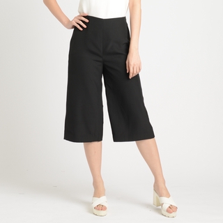 JOUSSE Capri Pants กางเกงจู๊สส์ กางเกงขายาวสามส่วน ผ้าโพลีเอสเตอร์ สีดำ (JR3ABL)
