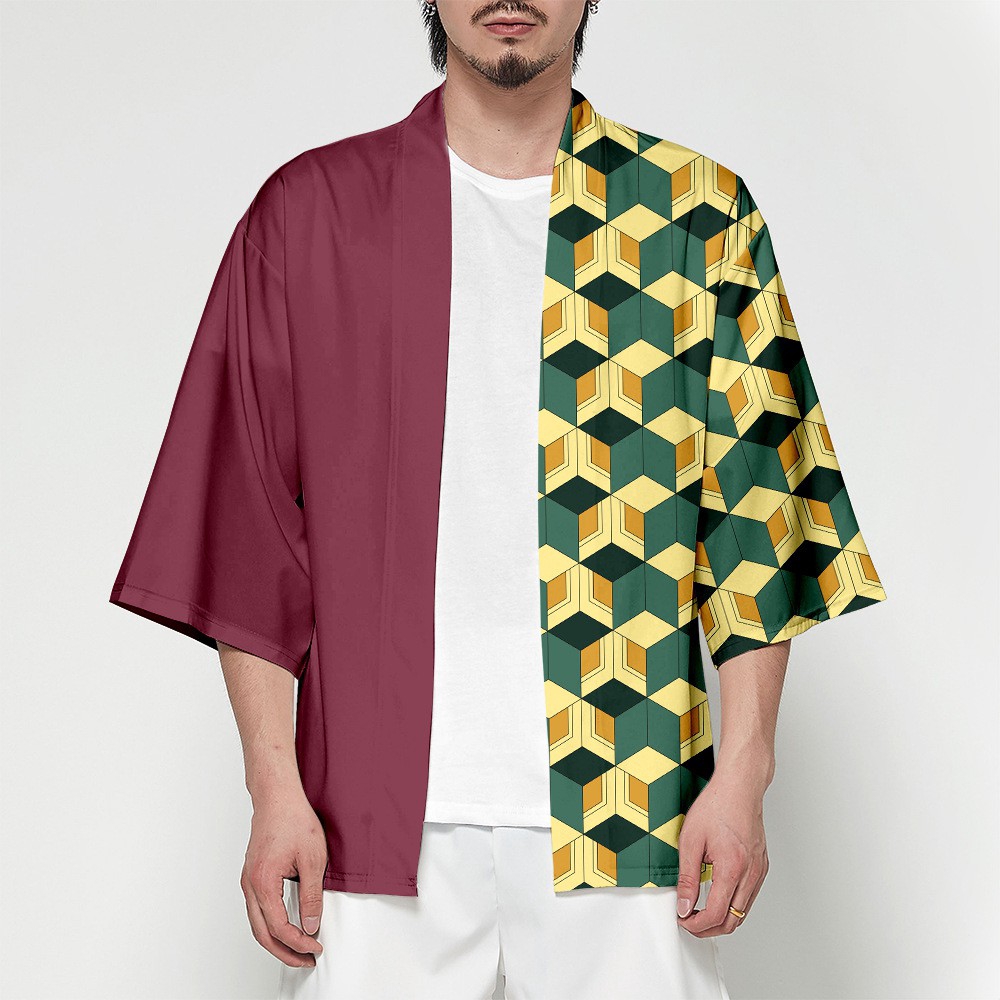 ภาพสินค้าDemon Slayer ชุดคอสเพลย์ ชุดกิโมโน Kimetsu no Yaiba Shirt จากร้าน icos_fashion.th บน Shopee ภาพที่ 1